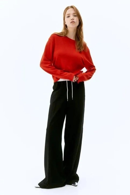 Sweater corto en punto fino
